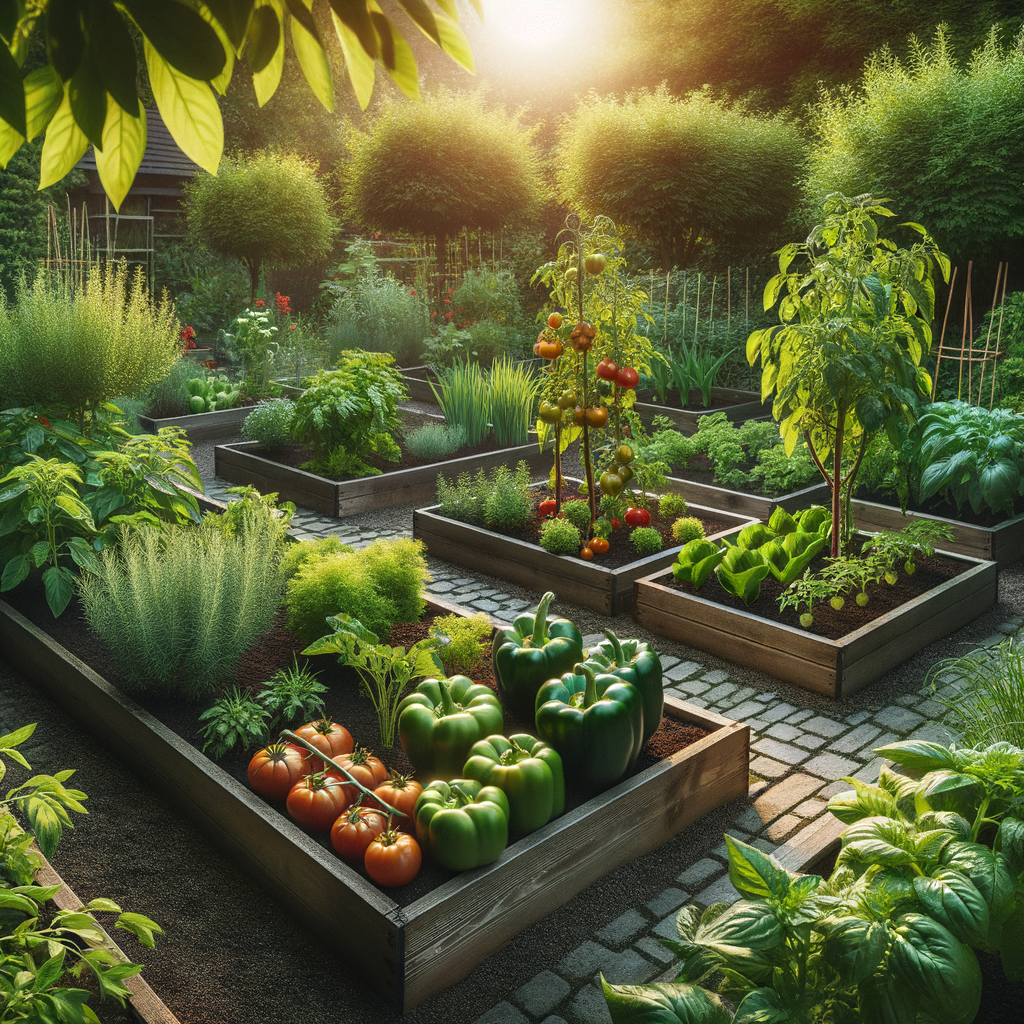 Raised vegetable beds